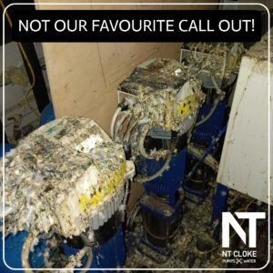 Not our engineers favourite call out to an apartment block to repair a pump