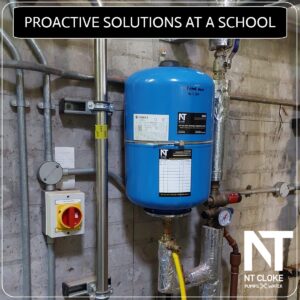 Proactive Solutions by NT Cloke at a Local School with their water pumps