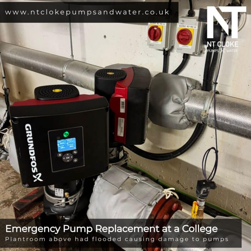 Emergency Pump Replacement College - NT Cloke