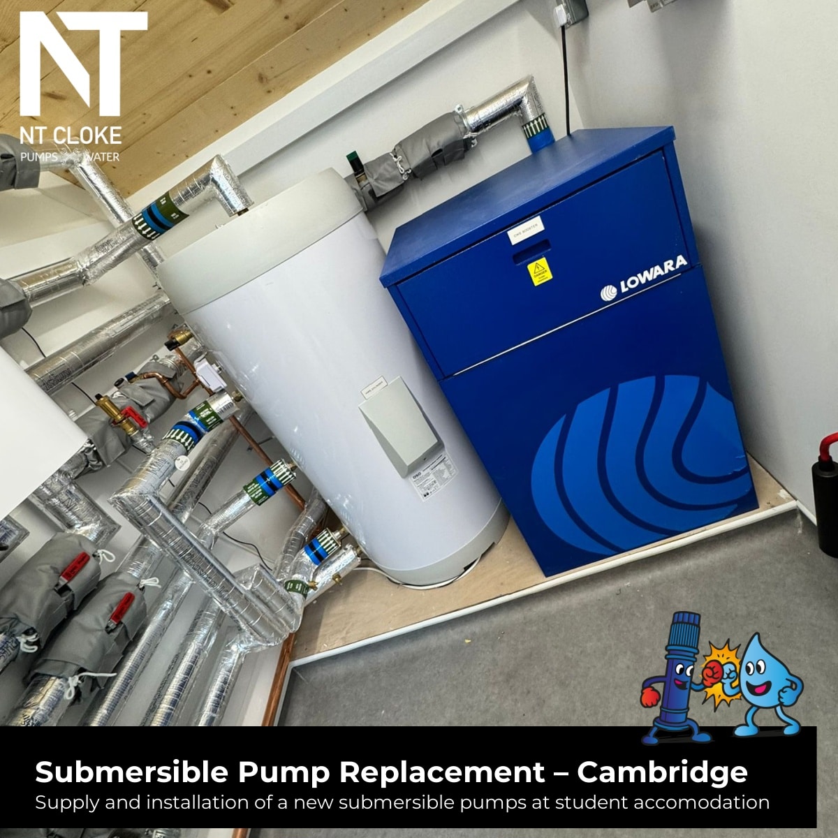 Submersible Pump Replacment Cambridge NT Cloke Pumps & Water UK