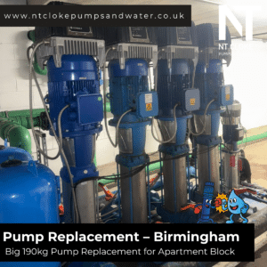 Booster Pump Replacement Birmingham Apartment Block NT Cloke Pumps
