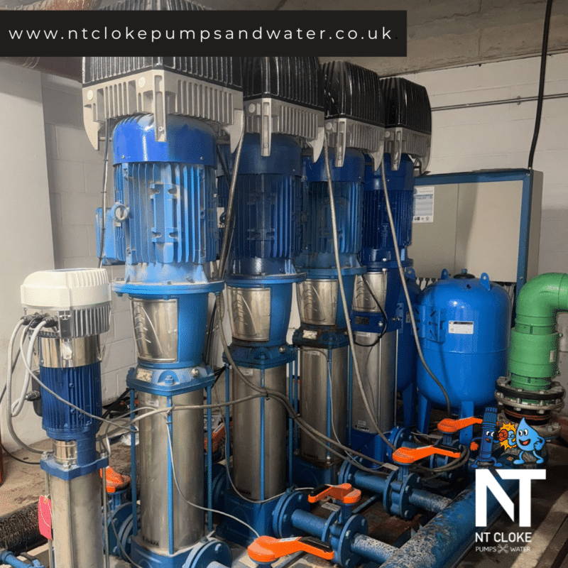 Booster Pump Replacement Birmingham Apartment Block NT Cloke Pumps