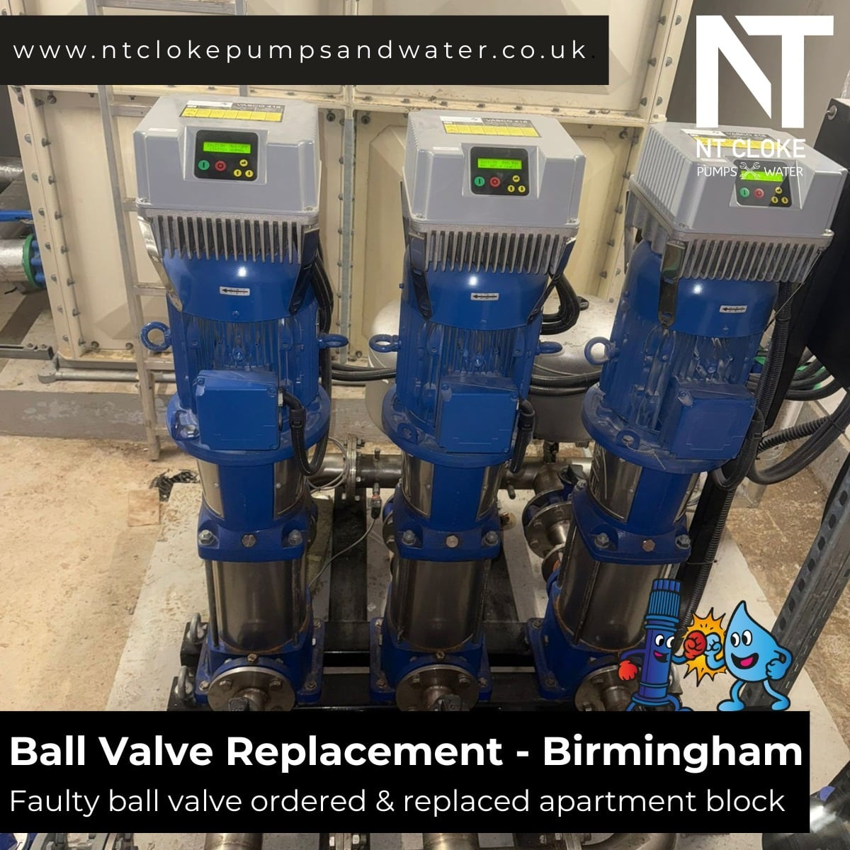 Ball Valve Replacement Birmingham NT Cloke Pumps & Water