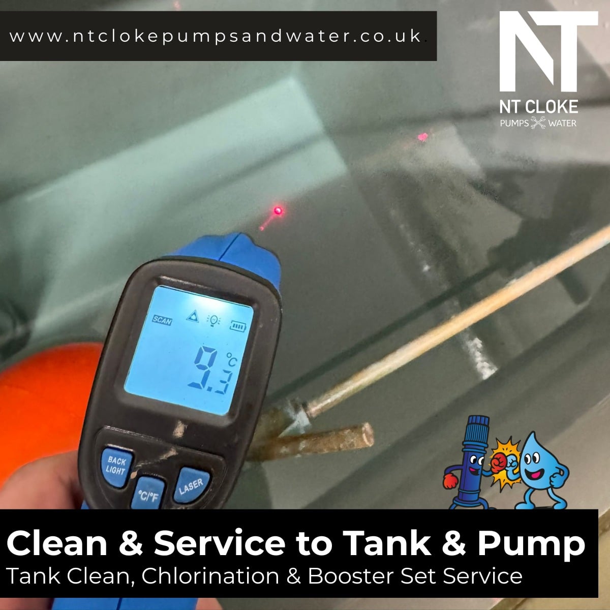 Clean and Service to Tank and Pump
