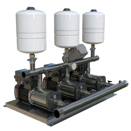Triple Variable Speed Booster Set 10-3 – 375L/Min @ 4.5 Bar (Grundfos Pumps)