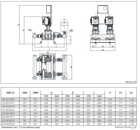 Lowara SMB20 22SVE02F015 Booster Set 415V