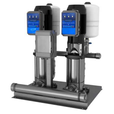 Vertical Twin Variable Speed Booster Set – 320L/Min @ 6.5 Bar