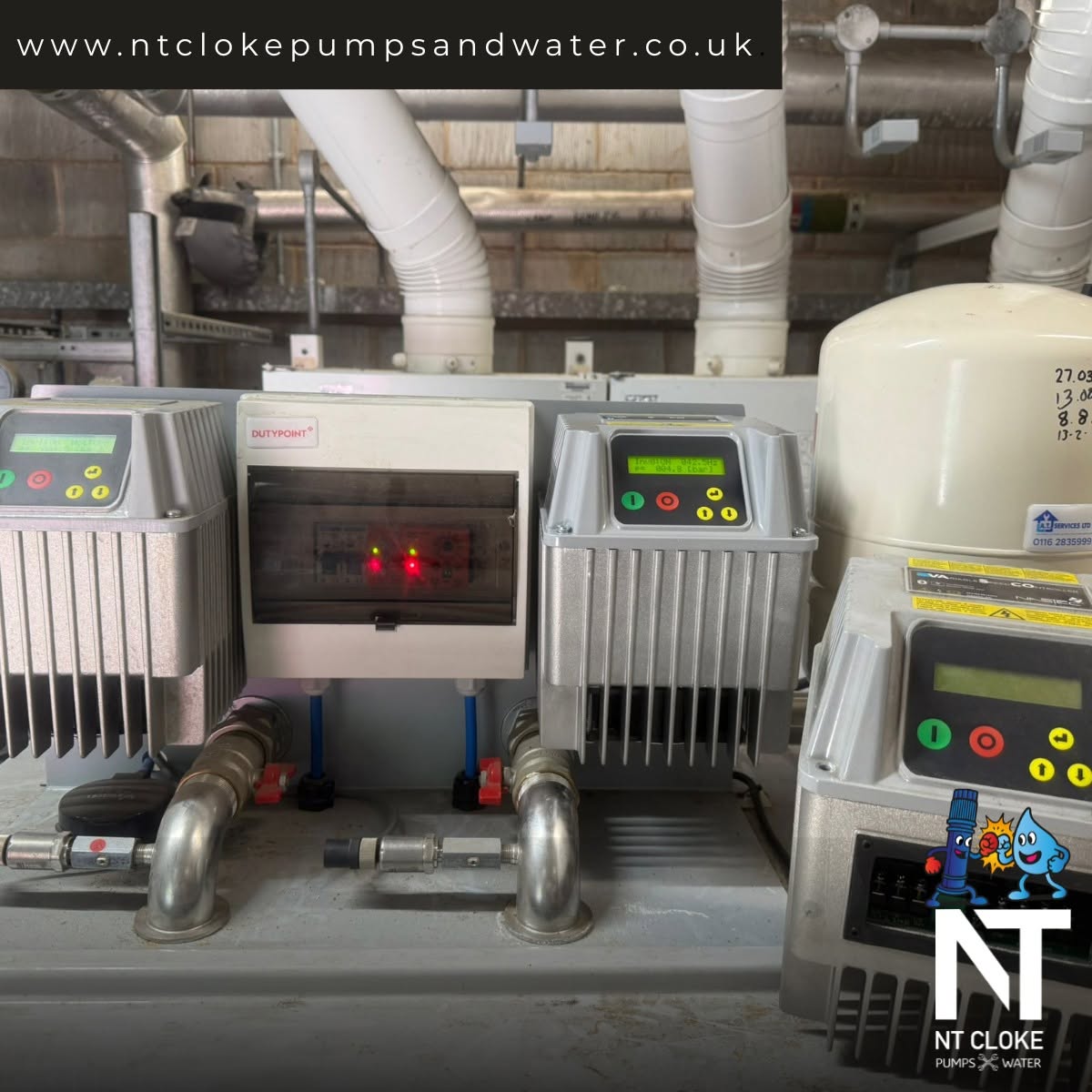 School Booster Set Inverter Replacement in Leicester | Apprentice Engineering Success | NT Cloke Pumps & Water