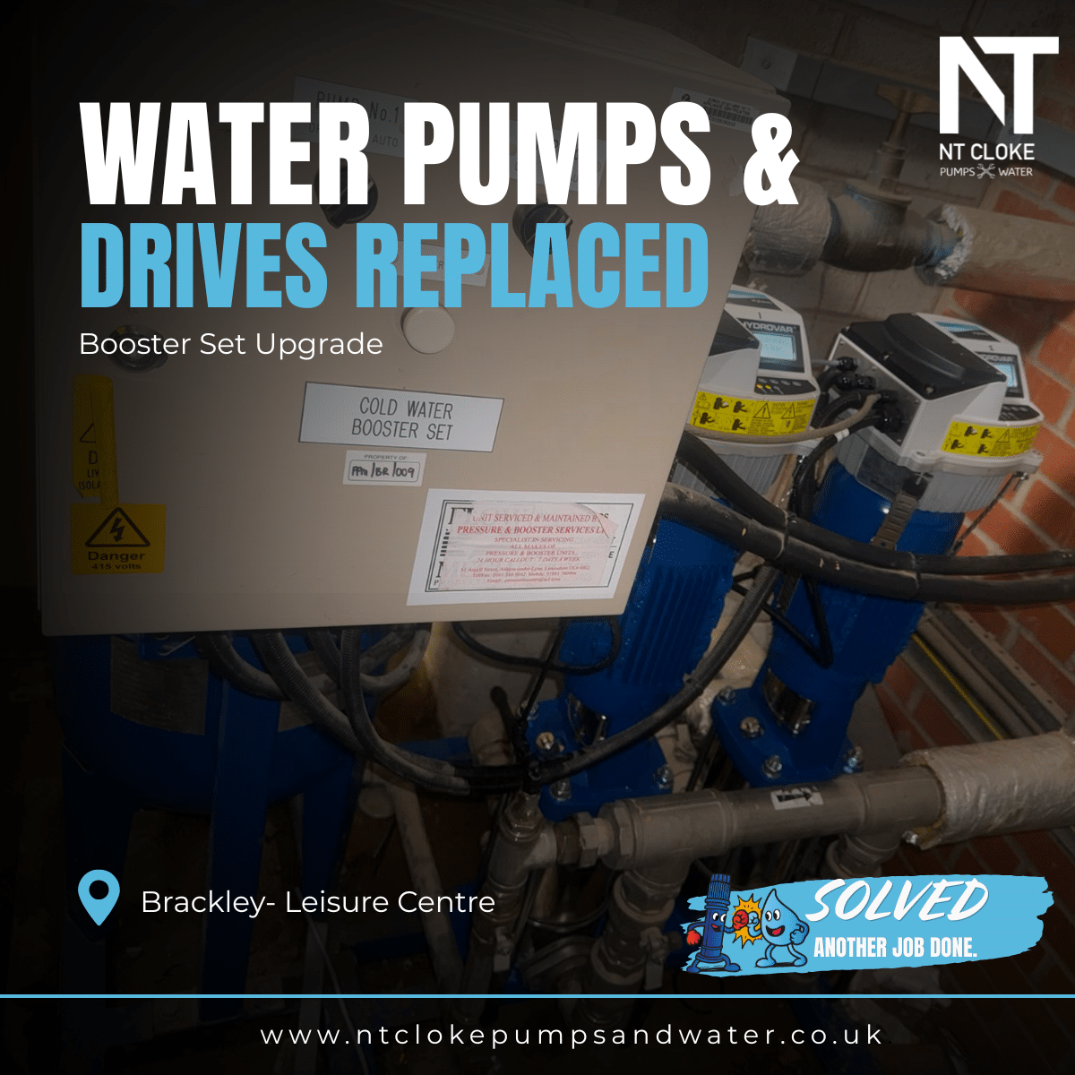 Booster Pump Replacement Brackley | NT Cloke
