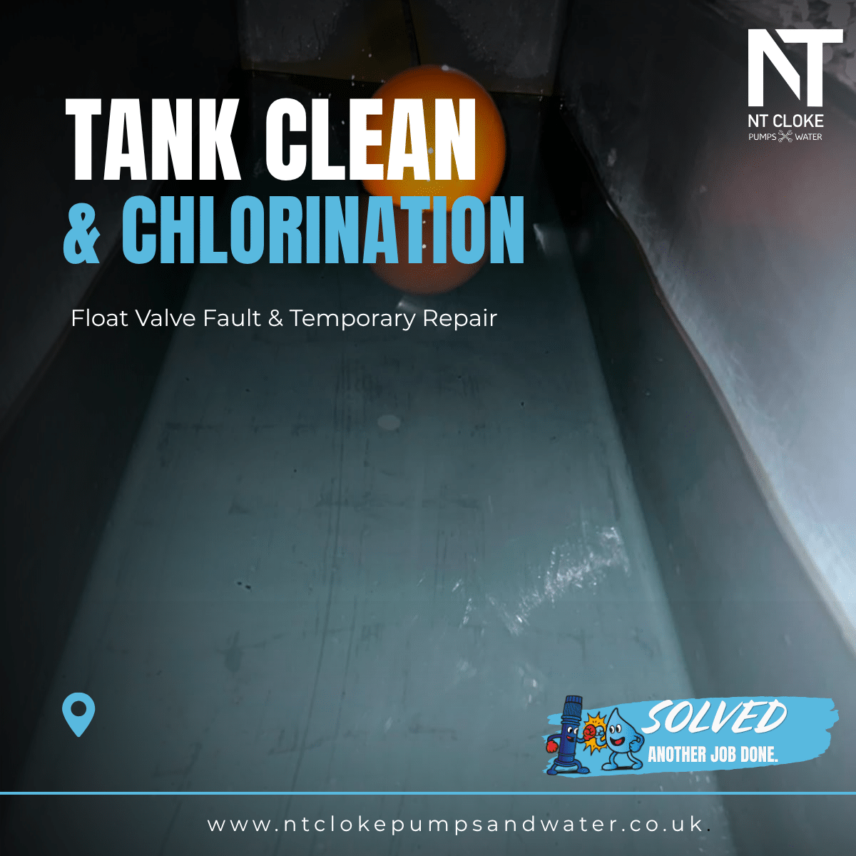 Water Tank Cleaning & Float Valve Repair | NT Cloke